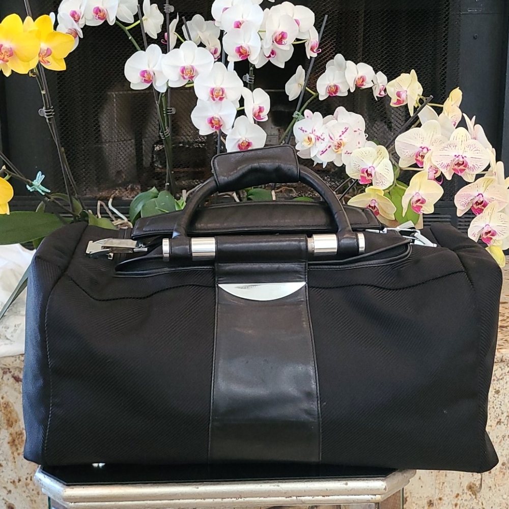 Spacious Black Get Away Tote